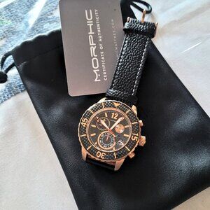 Morphic M51 Series Chronograph Leather Men's Watch